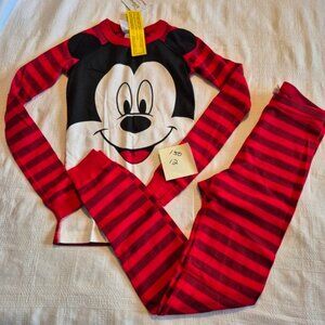 Hanna Andersson Mickey Mouse pajama set girls or boys size 150 or 12 NWT